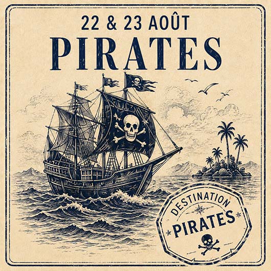 Soirée Pirates 22 et 23 aout 2026 – Les Soirées Thématiques Déjantées du Petit Bain