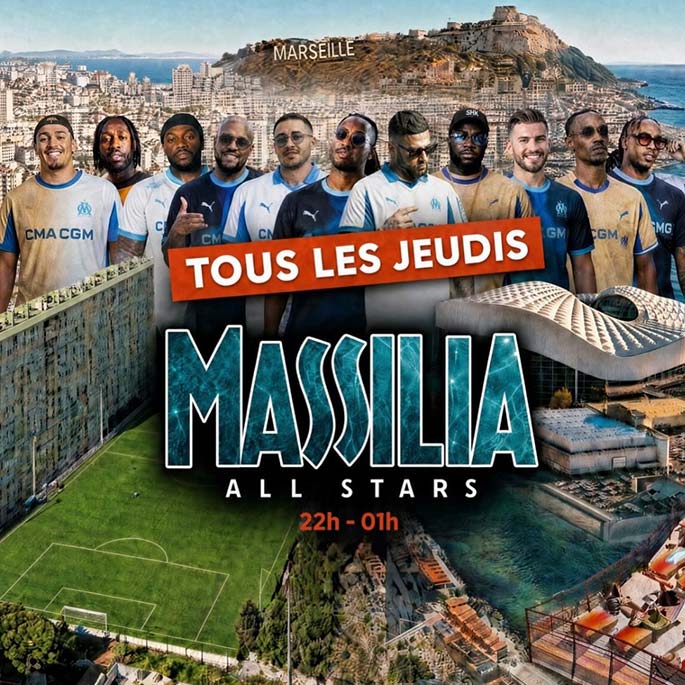 Tous les njeudis soirée Massialia All stars au Petit Bain à Hyères Massialia All stars affiche